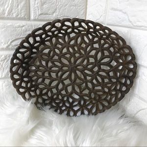 Farmhouse Decorative Metal Bowl